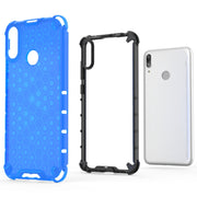 Honeycomb Shockproof PC + TPU Case for Huawei Y7(2019) (Black)