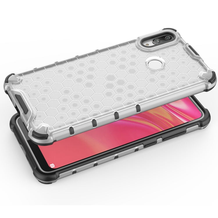 Honeycomb Shockproof PC + TPU Case for Huawei Y7(2019) (Black)