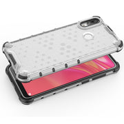 Honeycomb Shockproof PC + TPU Case for Huawei Y7(2019) (Black)