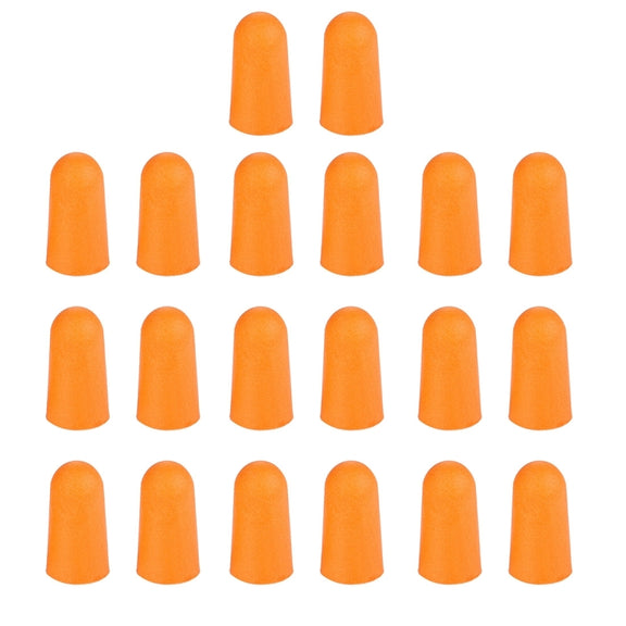 Ten Pairs Non-toxic Orange Soft Memory Foam Material Earplug for Sleeping(Orange)
