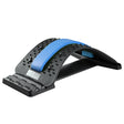 Lumbar Traction Stretching Device Posture Corrector Waist Support Spine Pain Relief Back Massage Stretcher(Black Blue) - free shipping - PMC TechLife - Order now!