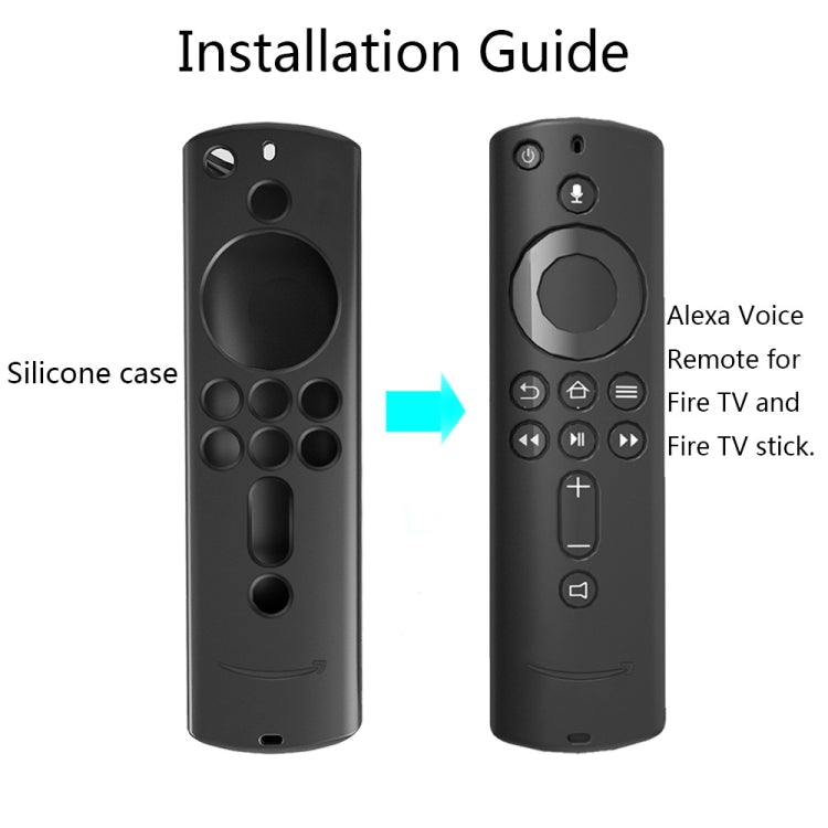 Non-slip Texture Washable Silicone Remote Control Cover for Amazon Fire TV Remote Controller (Purple)