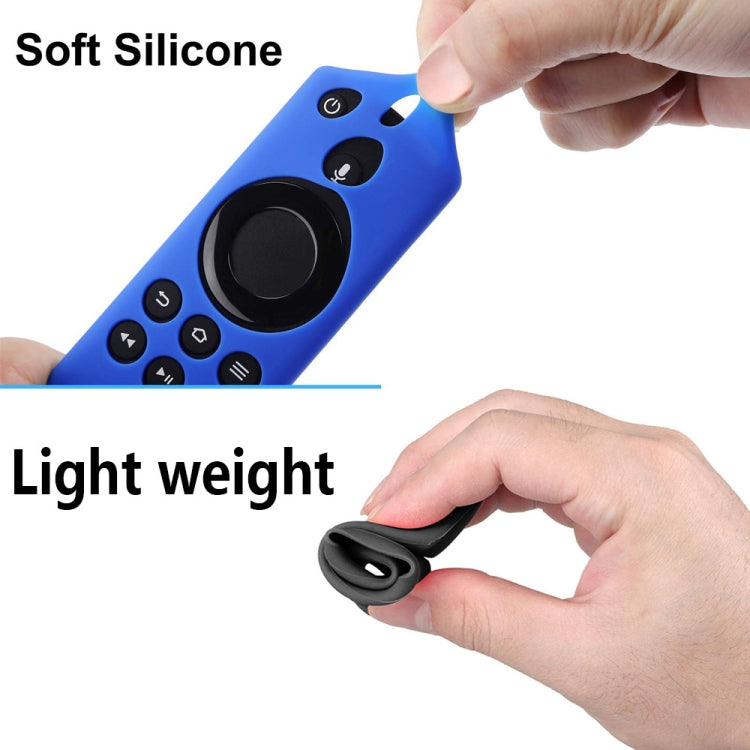 Non-slip Texture Washable Silicone Remote Control Cover for Amazon Fire TV Remote Controller (Red)