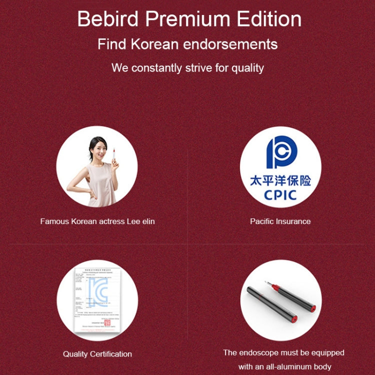 Bebird B1 Intelligent HD Visual Ear Cleaner Earwax Tool, Standard Version(Black)