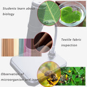 F210 HD 1080P WIFI 1000X Magnification Digital Microscope with 8 LED Light