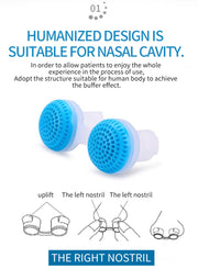 2 PCS 2 in 1 ABS Silicone Anti Snoring Air Purifier(Blue)