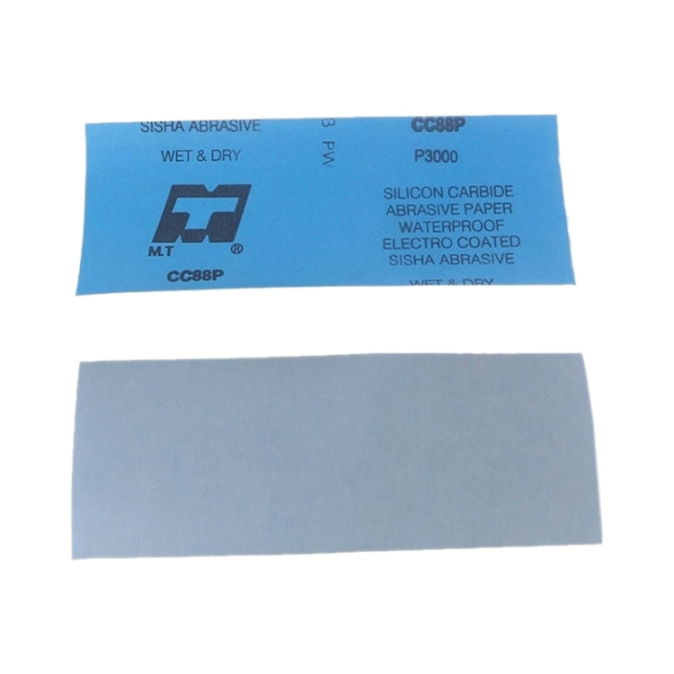 10pcs Grit 5000 Wet And Dry Polishing Grinding Sandpaper，Size: 23 x 9cm (Blue)