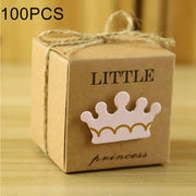 100 PCS European Style Wedding Princess Pattern Sugar Box, Size: 5.3*5.3*5.3cm