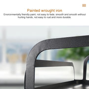 Kitchen Double Layers Magnetic Refrigerator Rack Storage Holder (Black)