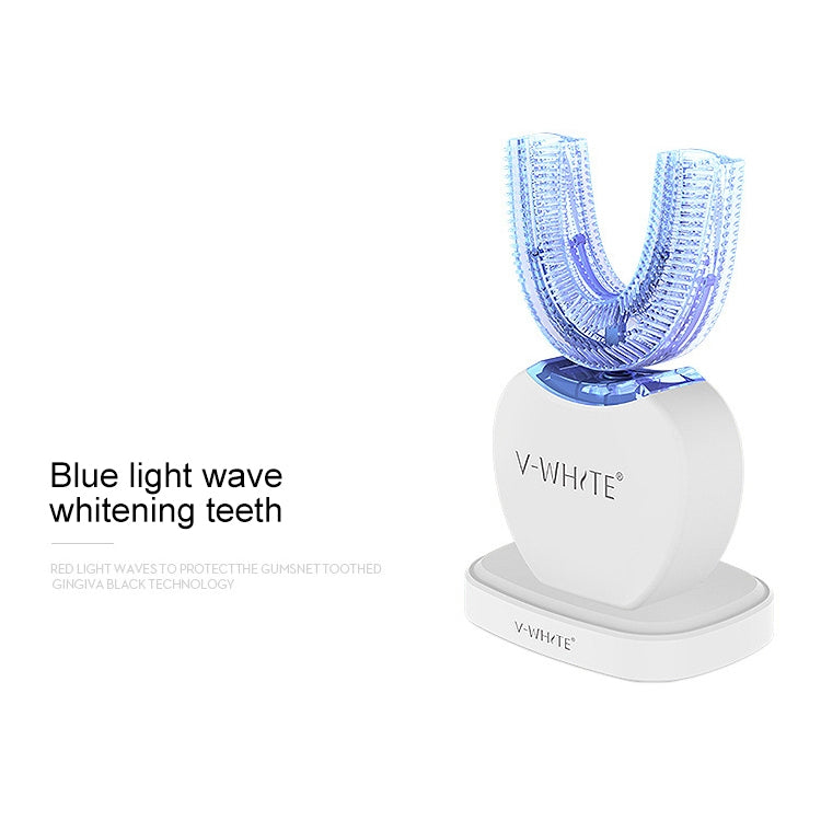 Vwhite 3 Cleaning Modes Silicone Electric Automatic Beauty Tooth Instrument(Black)