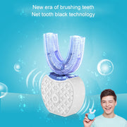 Vwhite 3 Cleaning Modes Silicone Electric Automatic Beauty Tooth Instrument(Blue)
