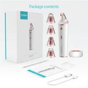 XPREEN XPRE037 Wireless Charging  Multi-function Blackhead Extractor Pore Cleanser with Four Probes & LED Lighting Function(White)