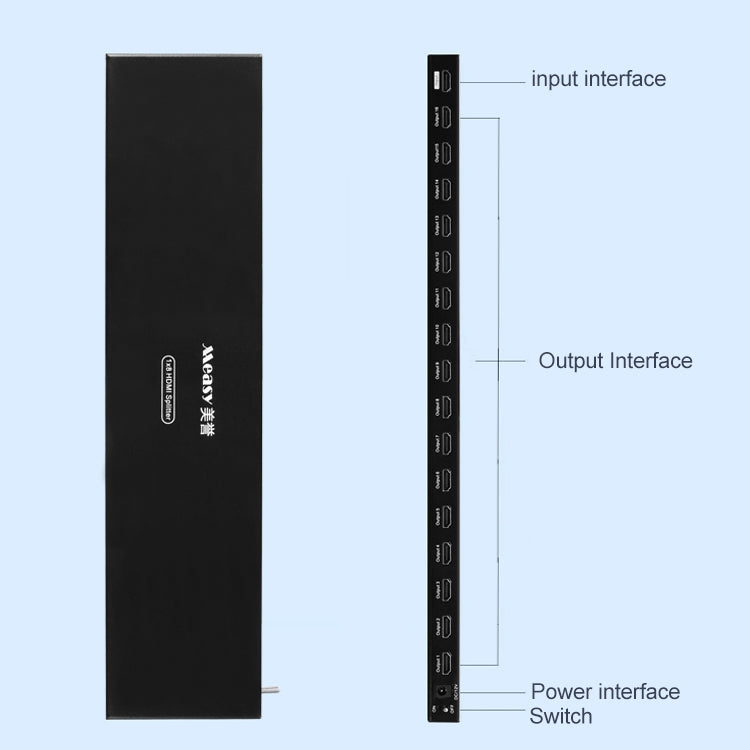 Measy SPH116 1 to 16 4K HDMI 1080P Simultaneous Display Splitter(UK Plug)