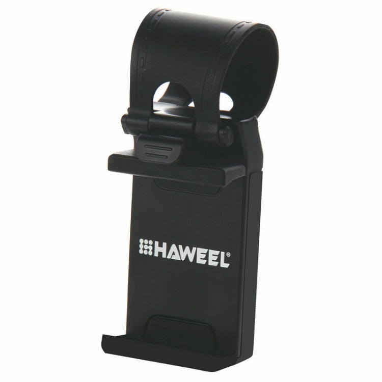 [HK Warehouse] HAWEEL Universal Car Steering Wheel Phone Mount Holder(Black)