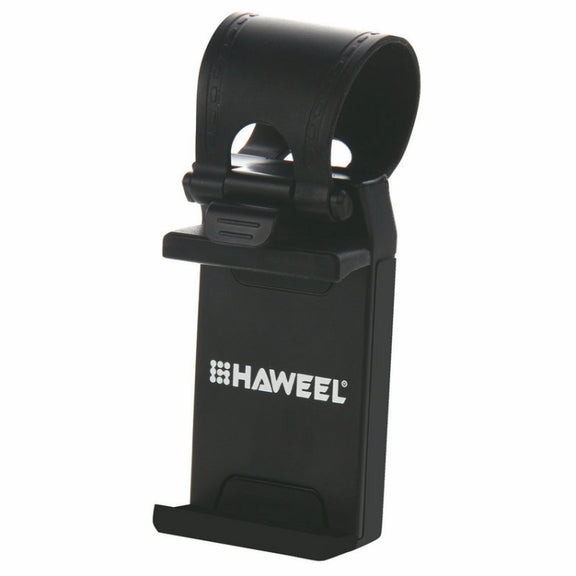 [HK Warehouse] HAWEEL Universal Car Steering Wheel Phone Mount Holder(Black)