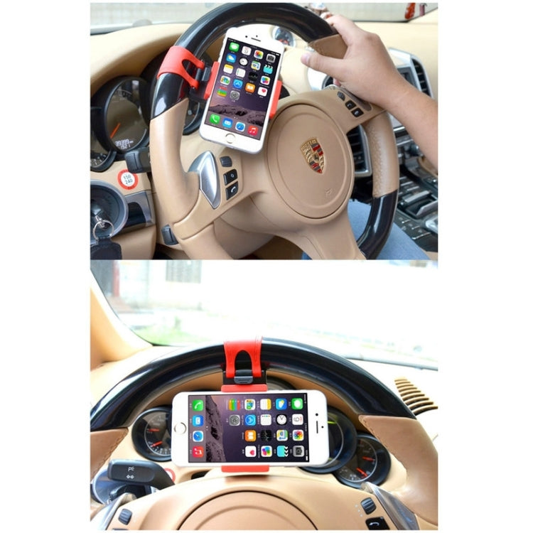 [HK Warehouse] HAWEEL Universal Car Steering Wheel Phone Mount Holder(Black)