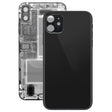 Glass Battery Back Cover for iPhone 11(Black) - free shipping - PMC TechLife - Order now!