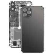 Glass Battery Back Cover for iPhone 11 Pro Max(Black)