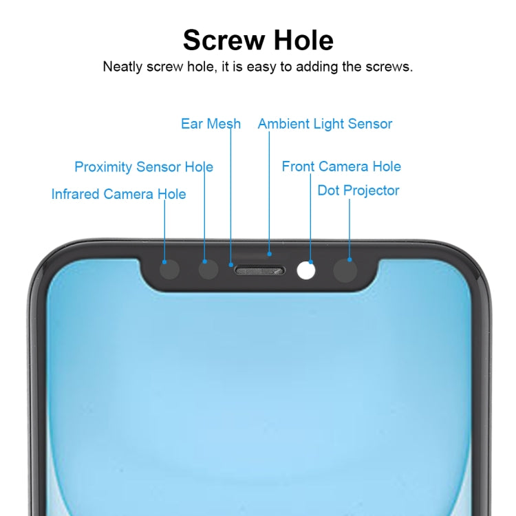 JK TFT LCD Screen for iPhone 11 with Digitizer Full Assembly(Black)