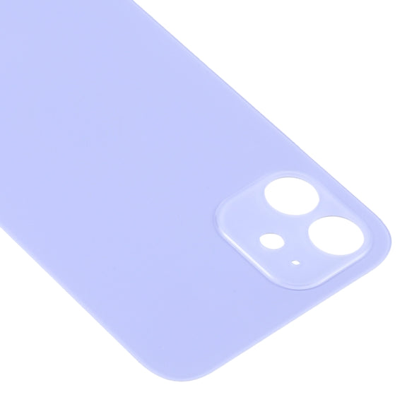 Easy Replacement Big Camera Hole Back Battery Cover for iPhone 12(Purple)