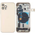 Battery Back Cover Assembly (with Side Keys & Speaker Ringer Buzzer & Motor & Camera Lens & Card Tray & Power Button + Volume Button + Charging Port & Wireless Charging Module) for iPhone 12 Pro(Gold) - free shipping - PMC TechLife - Order now!