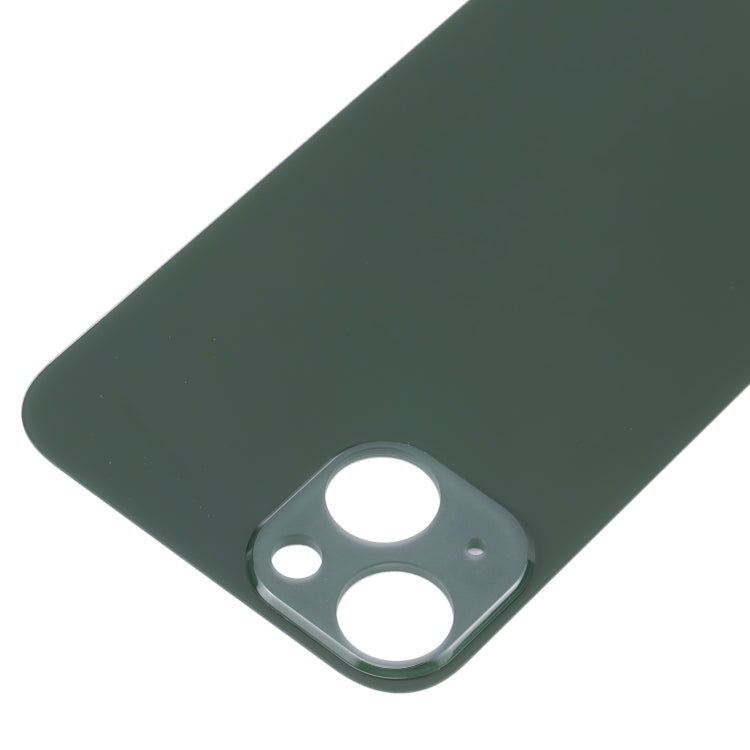 Easy Replacement Big Camera Hole Glass Back Battery Cover for iPhone 13(Green)