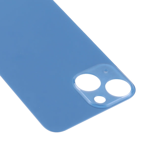 Easy Replacement Big Camera Hole Glass Back Battery Cover for iPhone 13 mini(Blue)