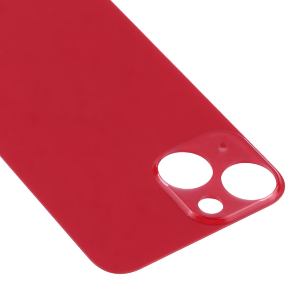 Easy Replacement Big Camera Hole Glass Back Battery Cover for iPhone 13 mini(Red)