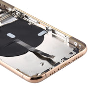 Battery Back Cover (with Side Keys & Card Tray & Power + Volume Flex Cable & Wireless Charging Module) for iPhone 11 Pro Max(Gold)