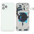 Battery Back Cover (with Side Keys & Card Tray & Power + Volume Flex Cable & Wireless Charging Module) for iPhone 12 Pro Max(White) - Back Cover by PMC TechLife | Online Shopping South Africa | PMC TechLife