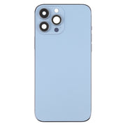 For iPhone 13 Pro Max Battery Back Cover with Side Keys & Card Tray & Power + Volume Flex Cable & Wireless Charging Module(Blue)