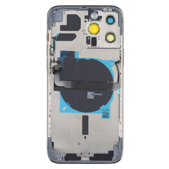 For iPhone 13 Pro Max Battery Back Cover with Side Keys & Card Tray & Power + Volume Flex Cable & Wireless Charging Module(Blue)
