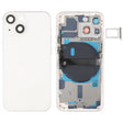 For iPhone 13 mini Battery Back Cover with Side Keys & Card Tray & Power + Volume Flex Cable & Wireless Charging Module(White) - Back Cover by PMC TechLife | Online Shopping South Africa | PMC TechLife