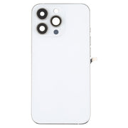 For iPhone 13 Pro Battery Back Cover with Side Keys & Card Tray & Power + Volume Flex Cable & Wireless Charging Module(White)