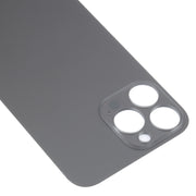 Easy Replacement Big Camera Hole Glass Back Battery Cover for iPhone 14 Pro Max(Black)