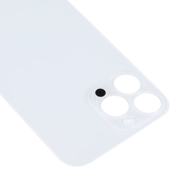 Easy Replacement Big Camera Hole Glass Back Battery Cover for iPhone 14 Pro Max(White)
