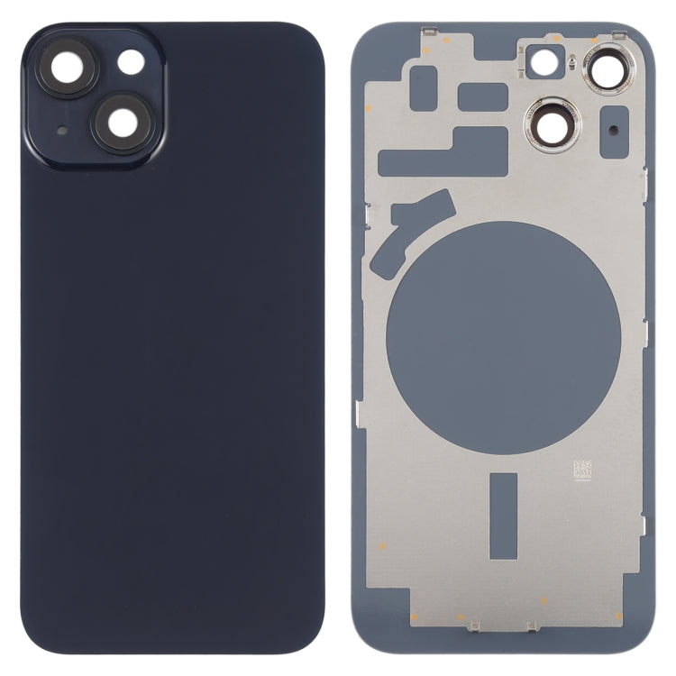 For iPhone 14 Back Housing Cover with Camera Lens(Black)