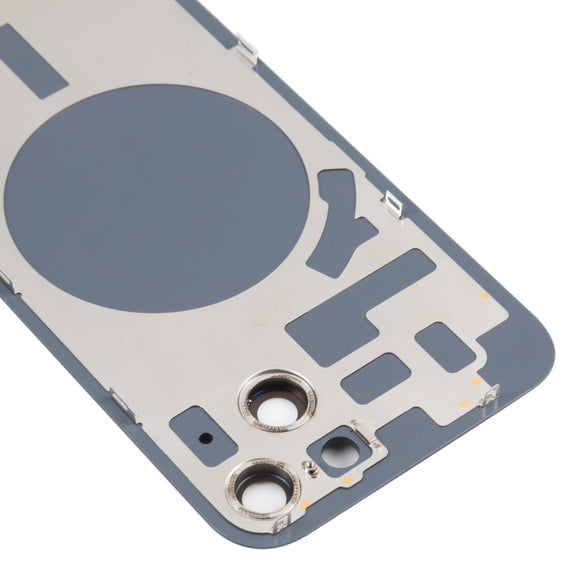 For iPhone 14 Back Housing Cover with Camera Lens(Black)