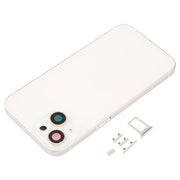 For iPhone 14 Battery Back Cover with Middle Frame / Side Keys(Gold)