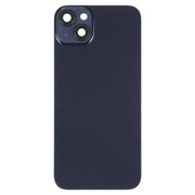 Glass Battery Back Cover with Holder for iPhone 14(Black)
