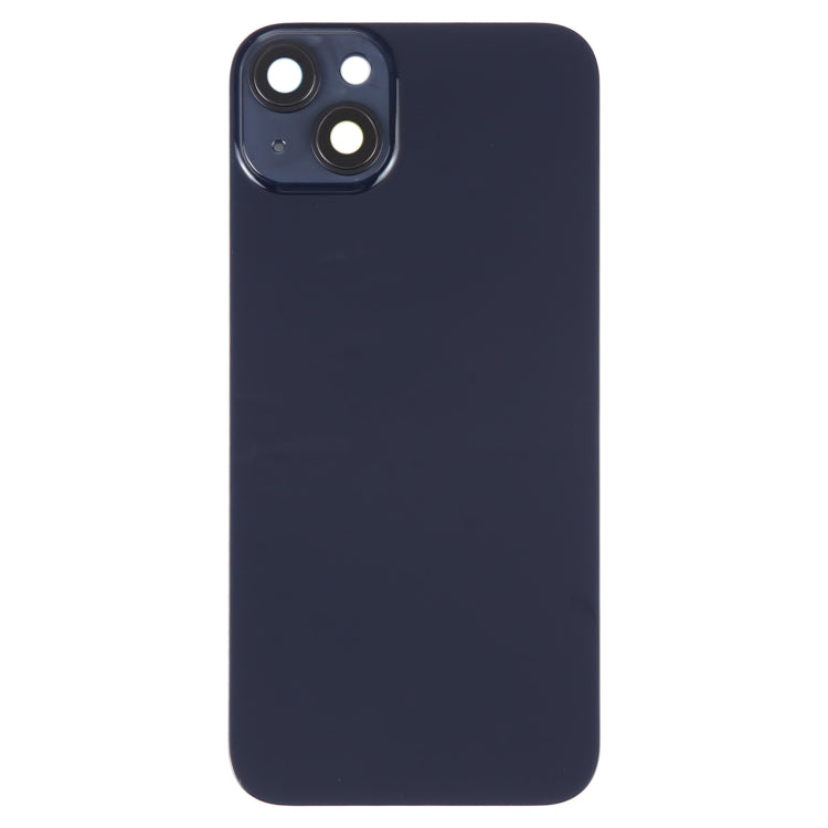 Glass Battery Back Cover with Holder for iPhone 14(Black)