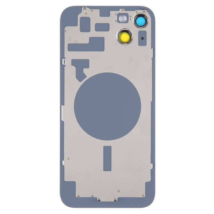 Glass Battery Back Cover with Holder for iPhone 14(Black)