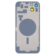 Glass Battery Back Cover with Holder for iPhone 14(Black)