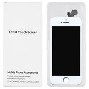 50 PCS Cardboard Packaging White Box for iPhone 5 LCD Screen and Digitizer Full Assembly