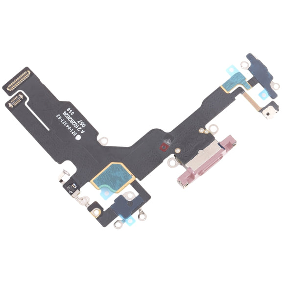 For iPhone 15 Original Charging Port Flex Cable (Pink)
