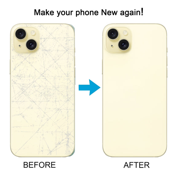 For iPhone 15 Glass Battery Back Cover(Yellow)