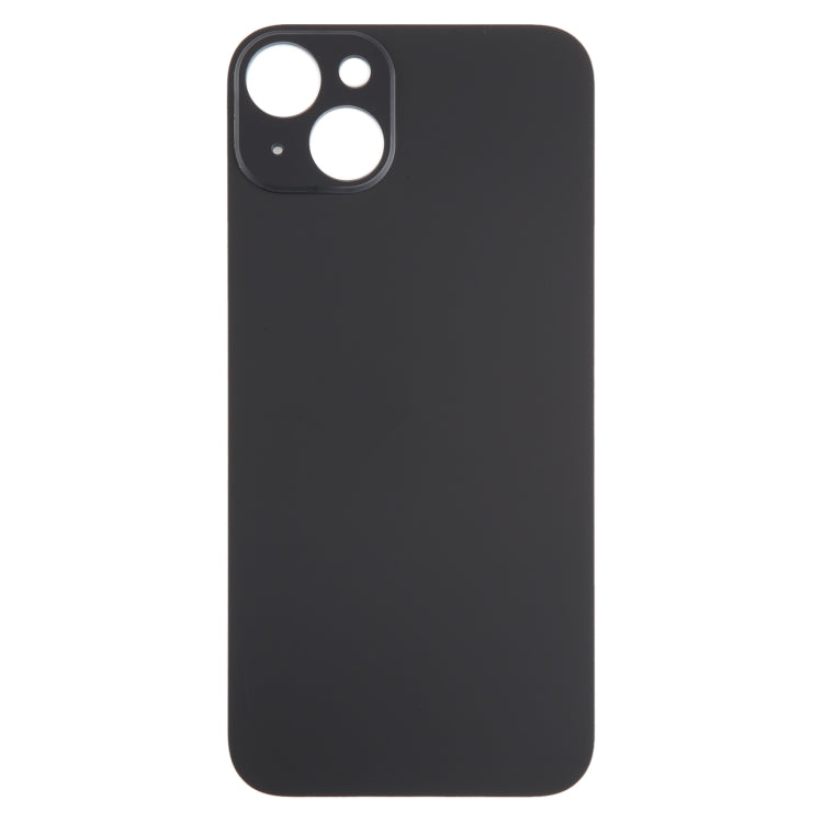 For iPhone 15 Plus Glass Battery Back Cover(Black)