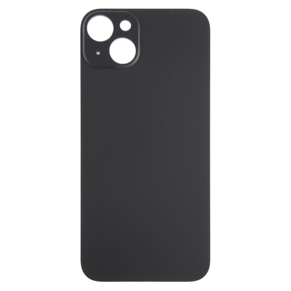 For iPhone 15 Plus Glass Battery Back Cover(Black)