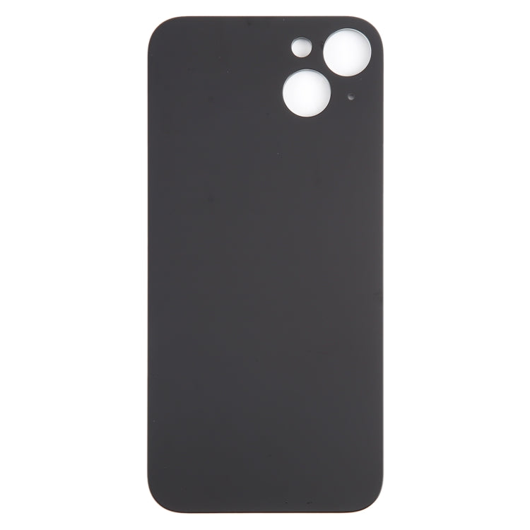 For iPhone 15 Plus Glass Battery Back Cover(Black)