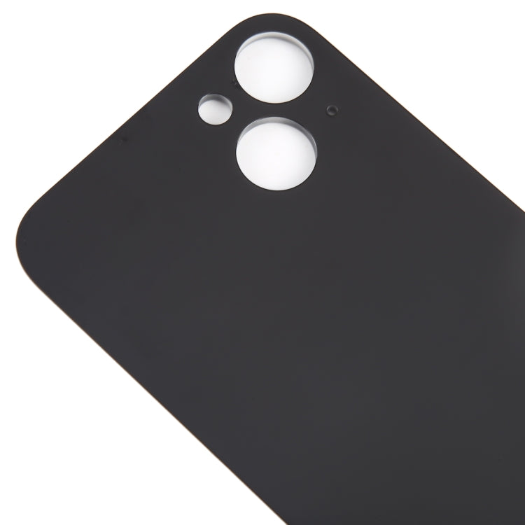For iPhone 15 Plus Glass Battery Back Cover(Black)